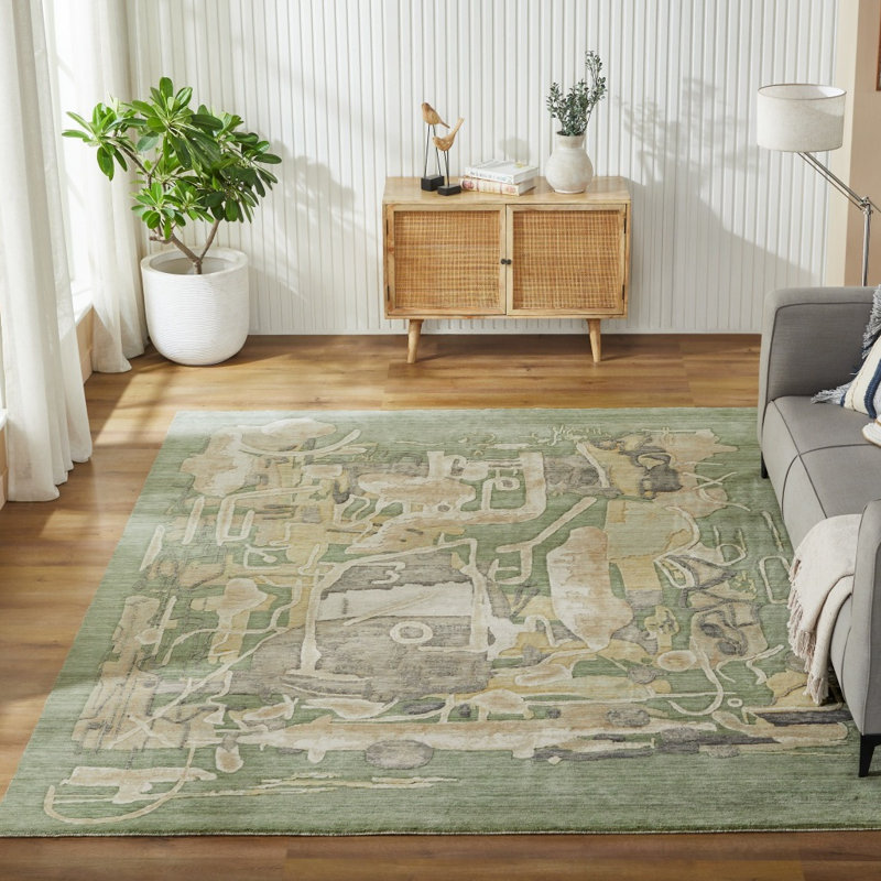 Tapis en laine Hargun Meadow, Rectangle 9 pi 9 po x 12 pi 6 po