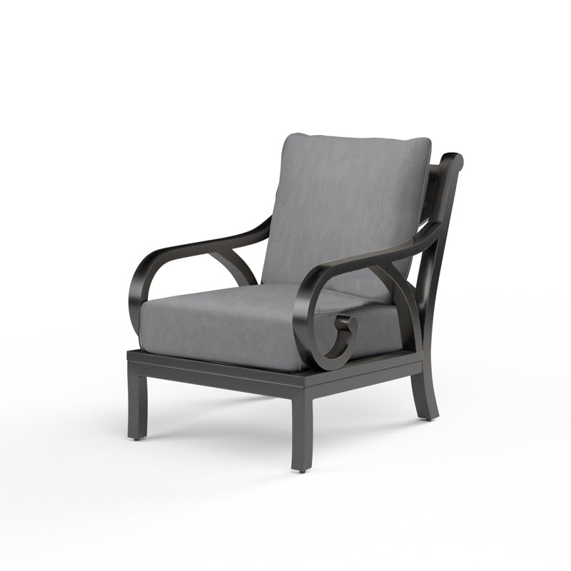 Chaise longue d'extérieur avec coussins Monterey, Toile granite Sunbrella®