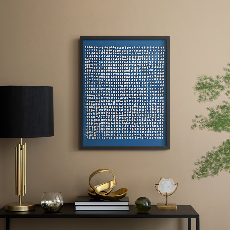 Abstrait, reproduction encadrée CCXVI - prêt à être accroché, H 20 po x l 16 po, Noir