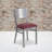 Elkton Silver Slat Back Metal Restaurant Chair-2034333299