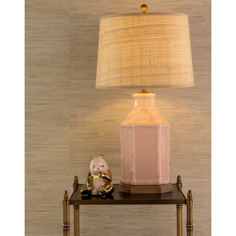 Amelia Table Lamp, Cream/Brown
