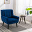 Fauteuil d'appoint moderne et moderne avec velours doux et ergonomique