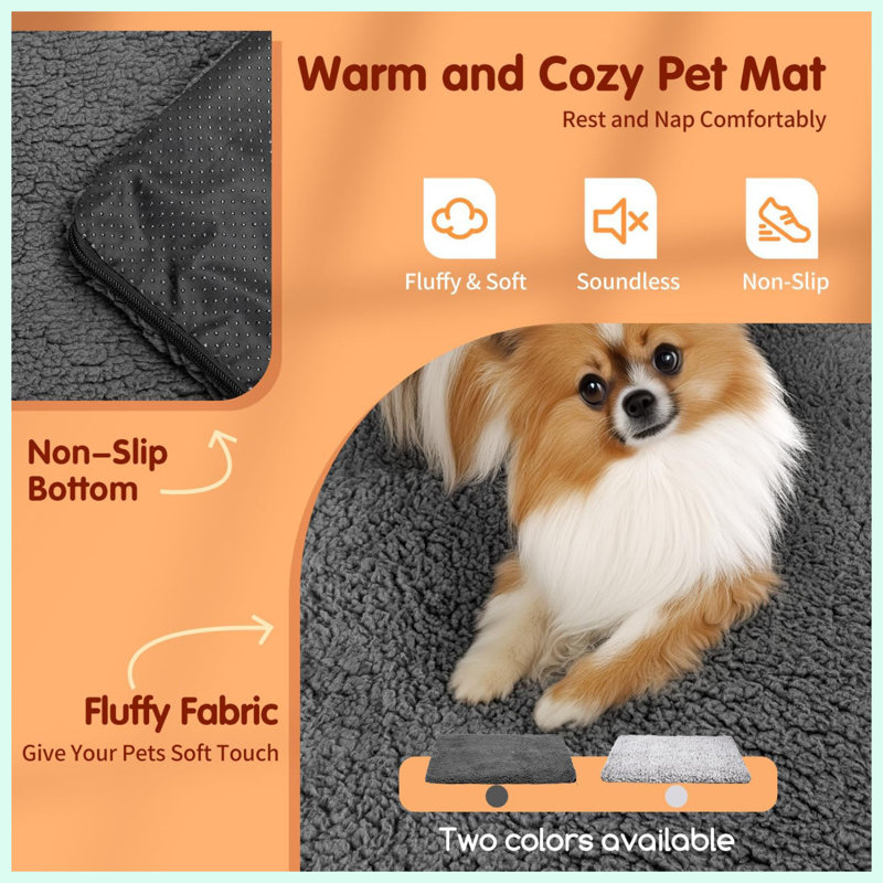 Tapis chauffant auto-chauffant pour animaux de compagnie, tapis de couchage thermique ultra doux pour cage de chien
