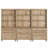 Sideboard Cabinet With Bar Hutch, Buffet Cabinet With Drawers And 3 Tier Shelves, Oak, 101''