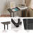 Bedside Table With Storage Shelf, Narrow Side Table, Slim Magazine Table For Small Space-321638901