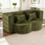 Canapé-lit en chenille Boneless, grand, futon pliable en mousse à haute densité-407667965