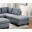 Canapé modulaire contemporain 6 pièces en lin gris pour une maison confortable moderne et 6 sièges relaxants