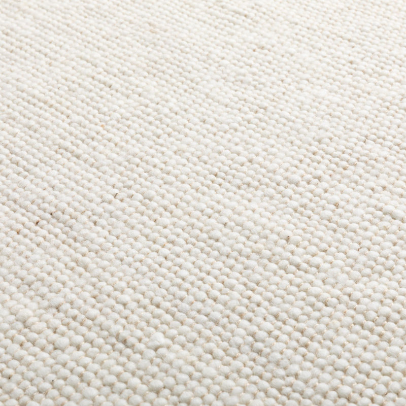 Orlean Wool Hand Woven Dhurrie Area Rug, Natural, Rectangular 200 x 240cm