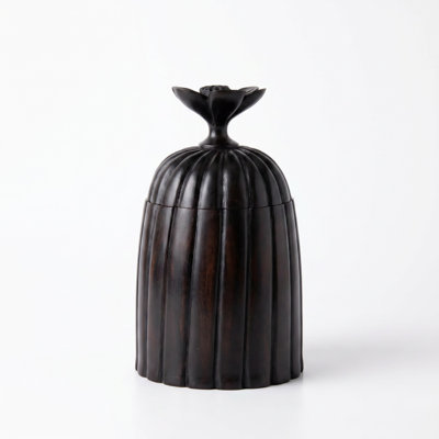 Ebony Wood Collection Wood Jar