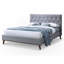 Lit plateforme en velours Graceville