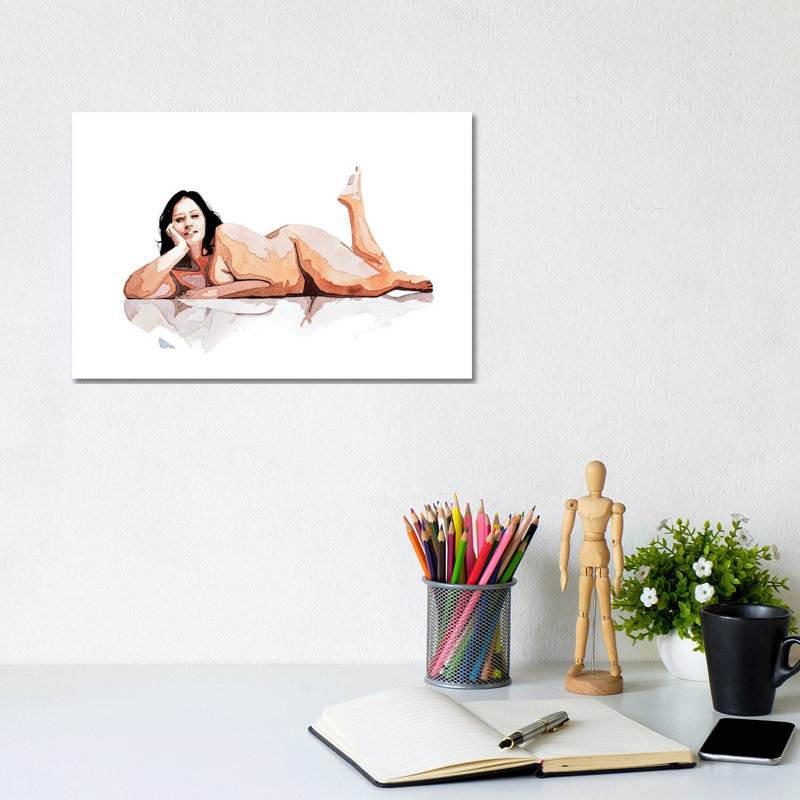 Strike A Pose Vogue by EdsWatercolours - Wrapped Canvas Gallery-Wrapped Canvas Giclée, 12" H x 8" W, Wrapped Canvas