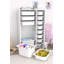 Modern Multi-Purpose Cabinet, White, 27.4 x 42.9 x 11.8 inches | 100% Melamine Coated Particle Board, Thickness: 0.7 inches | Features Numerous Shelves, Plastic Legs, Wall-Mountable Design | Perfect for Home Office, Living Room, or Storage Solutions-928455651-928455678