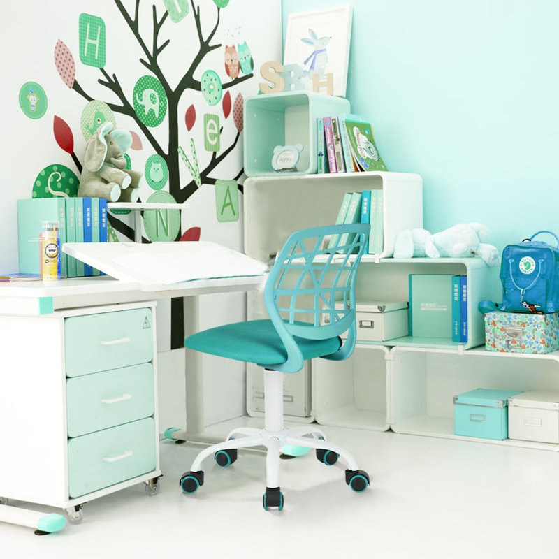 Mesh Office Chair, Turquoise