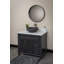 Eden Bath 17'' Black Stone Circular Bathroom Sink