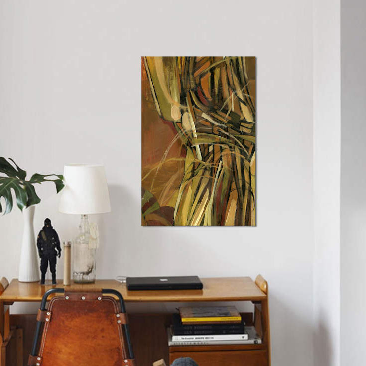 « dynamic ii », impression sur toile, H 26 po x l 18 po x P 1,5 po, Pas de tapis, Toile tendue