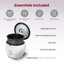 CUCKOO Basic Rice Cooker 6-Cup Uncooked / 12-Cup Cooked, Versatile Rice Maker with Non-Stick Inner Pot, Easy to Use, Auto Keep Warm, White/Purple (CR-0671V)
