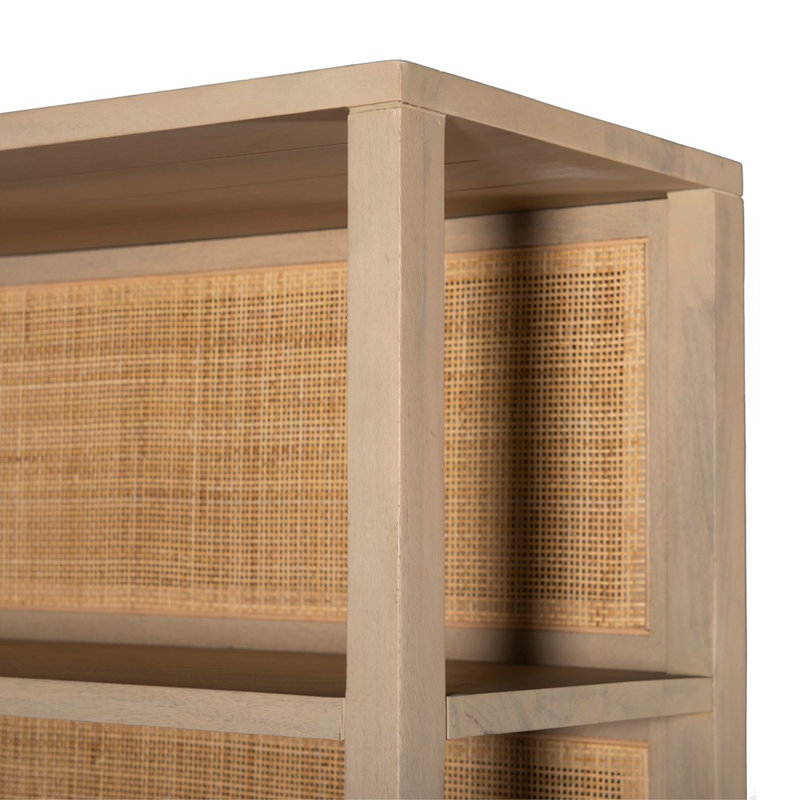Caprice Solid Wood Bookcase, Natural Mango