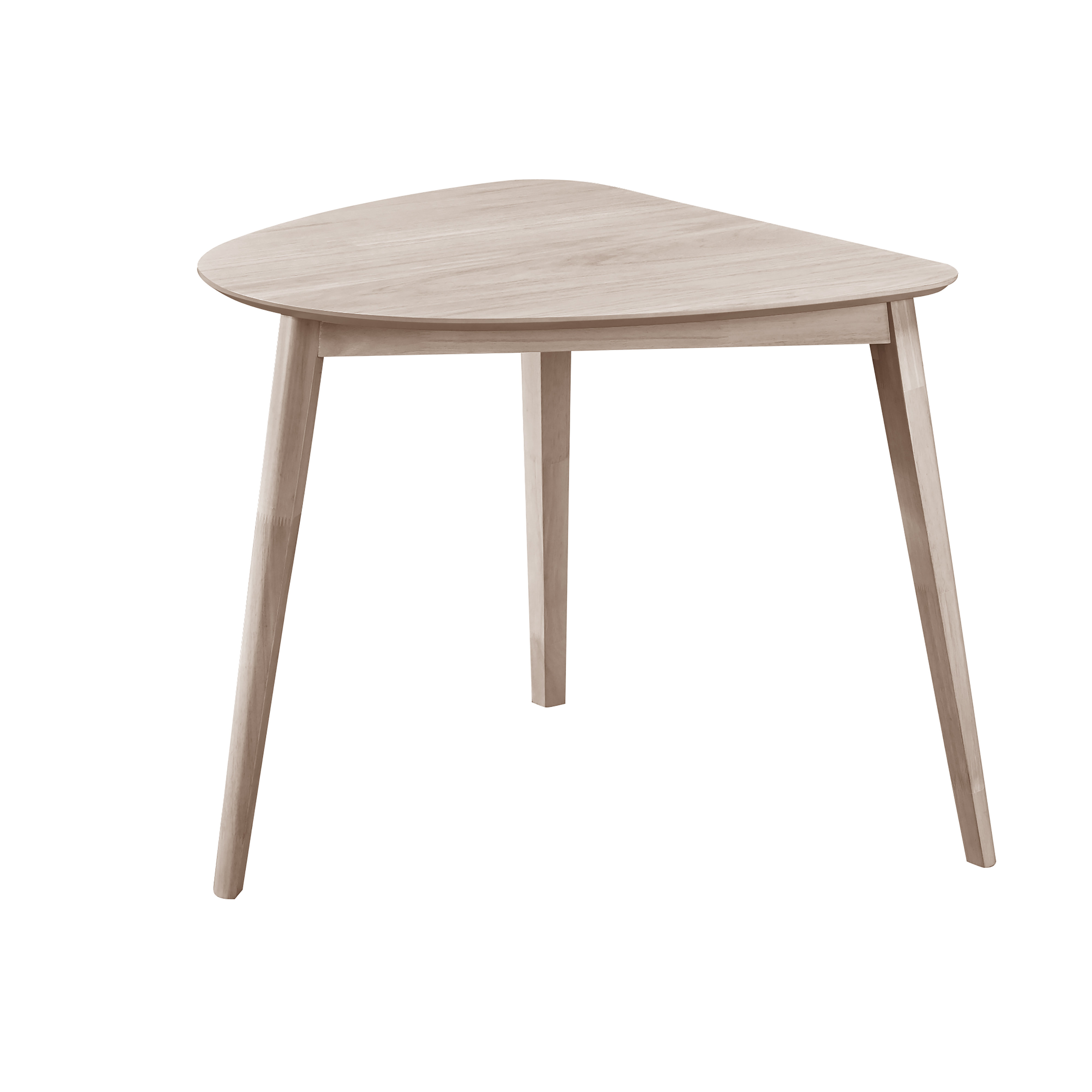 George Oliver Mcmichael Wood Corner Dining Table, White Ash | Wayfair