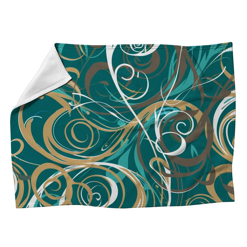 Machine Printed Throw Blanket, 60" W x 80" L