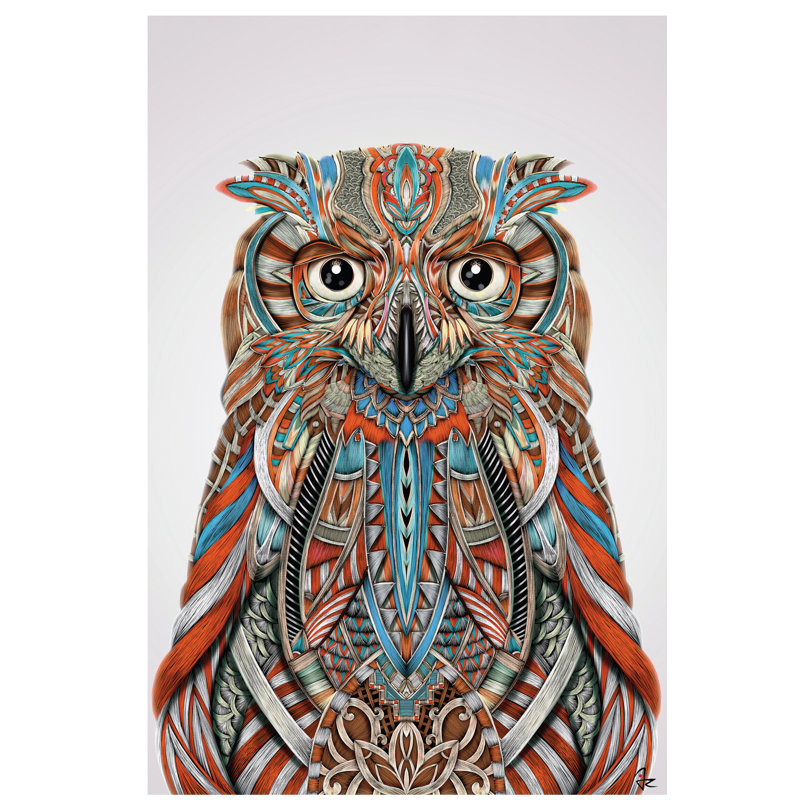 Eagle Owl by Giulio Rossi - Wrapped Canvas Print, 66.04 cm H x 45.72 cm W x 1.91 cm D