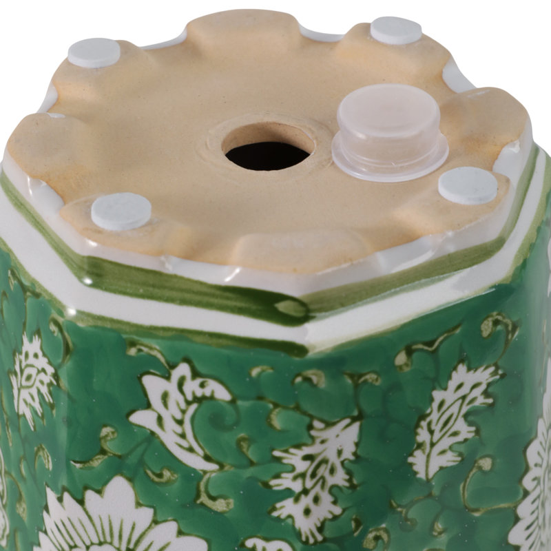 Ceramic Planter Set With Floral Embossing - Indoor Planter And Outdoor Planter Display For Garden Or Patio - Decorative Planters And Flower Pots For Stylish Home Decor - Set of 2, 8"