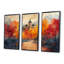 - Ensemble de salon d'art mural Chateaus-107164001-107164004