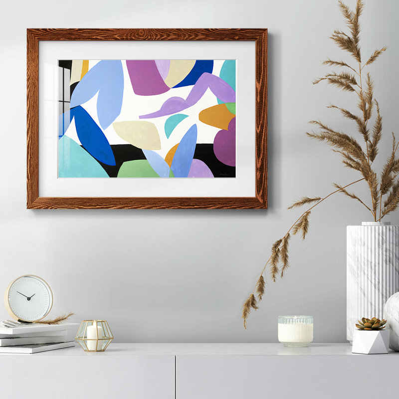 Ode à Matisse II, Cadre érable, H 28 po x l 42 po x P 1,5 po