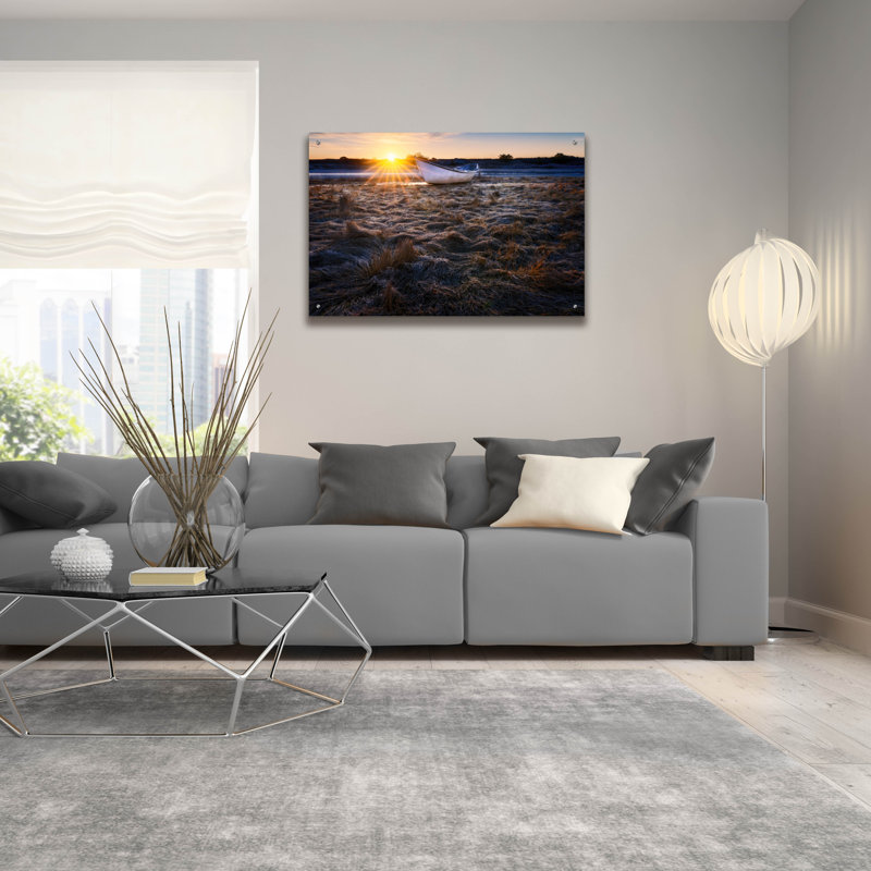 Art mural en verre Highland Dunes «Finding Dory» par Rick Berk, H 24 po x l 36 po x P 0,2 po