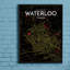 Waterloo City Map - No Frame Print-1269134049