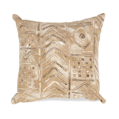 Geometric Outdoor Reversible Throw Pillow