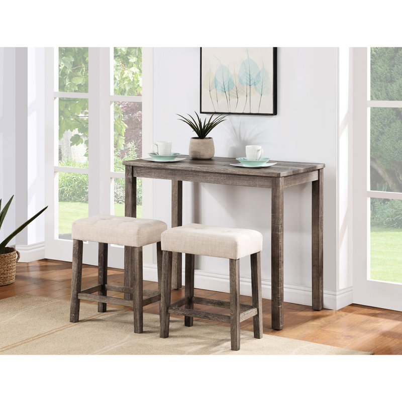 Solid Wood Top Dining Set