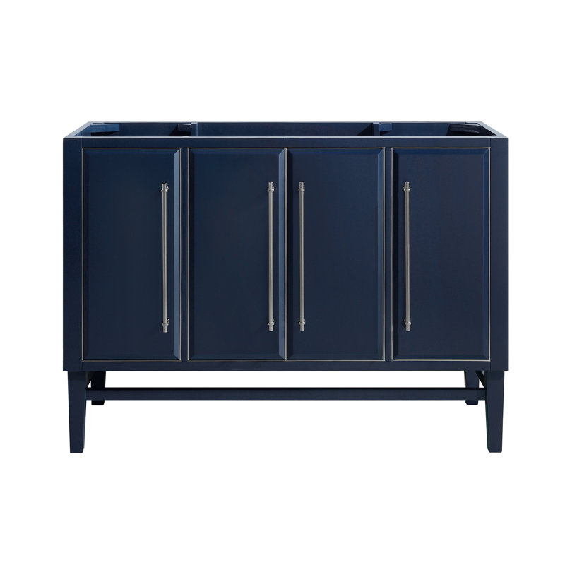 Mason 48'' W Single Bathroom Vanity Base, Navy Blue