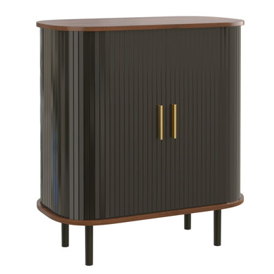 28"W Home Bar Cabinet With Wine Rack