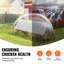 118,1 X 28 24,2 Pouces Poulailler, Tunnels portables, Convient aux poulets, Canards, Lapins, Structure stable, Protège la volaille contre les prédateurs Tunnels à l'extérieur, Pouces, Parcours avec housse de protection,