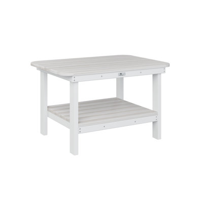  Table basse régulière avec plateau en coquillage régulier avec base blanche