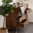 Brass Solid Wood Sliding Rail Buffet Table-167642337
