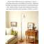 Lampe sur pied en fer et en verre de style rétro