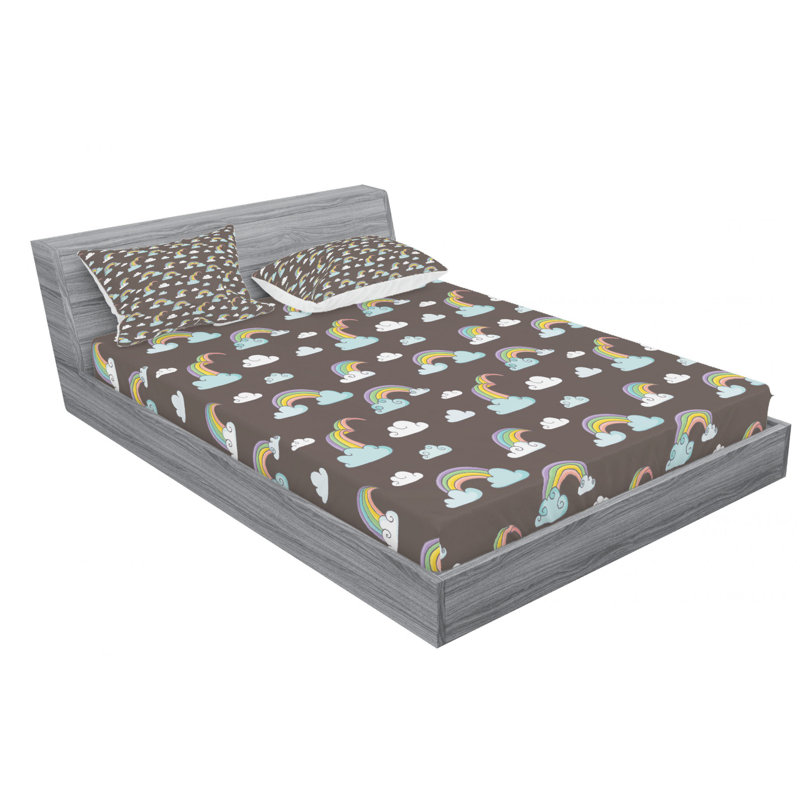 Microfiber Sheet Set, Queen Sheet Set with Fitted Sheet