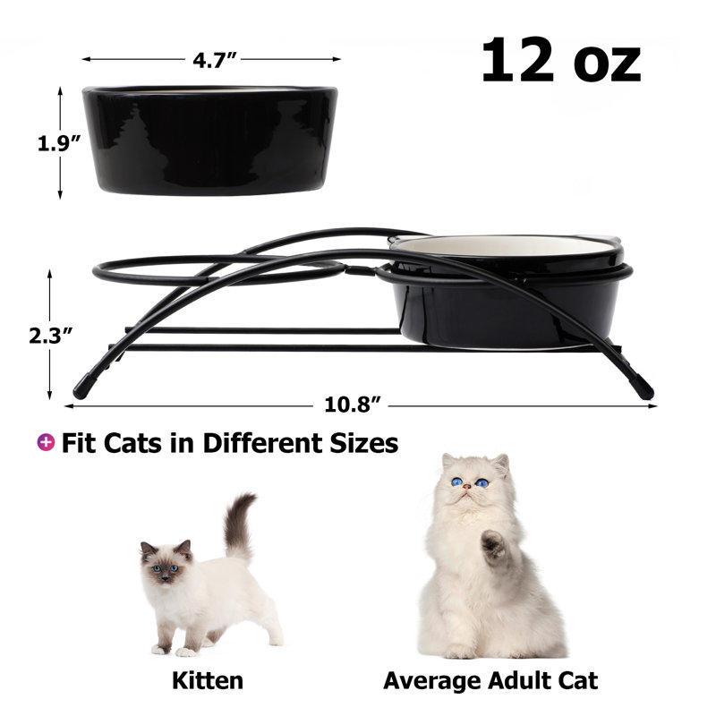 Mangeoire pour chat Elevate, Gris