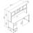 Paelynn 72” Office Desk with Hutch and Drawers, Computer Office Desk with Storage, Modern Wood, Sand Oak-1793099755