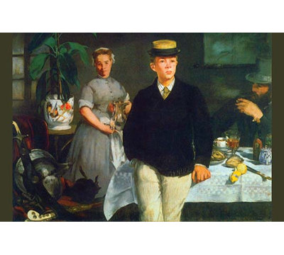 Luncheon by Edouard Manet - Unframed Print