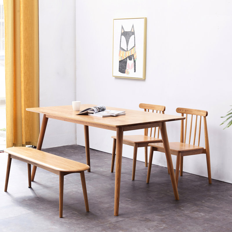 Oak Wood Living & Dining Space Bench - Build, Half-Round, Wide Seat Solid For Home Decoration Strong, Versatile Piece
