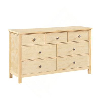 Transitional Dresser Mirror Storage 7-Drawers Bedroom Furniture Wooden 1Pc