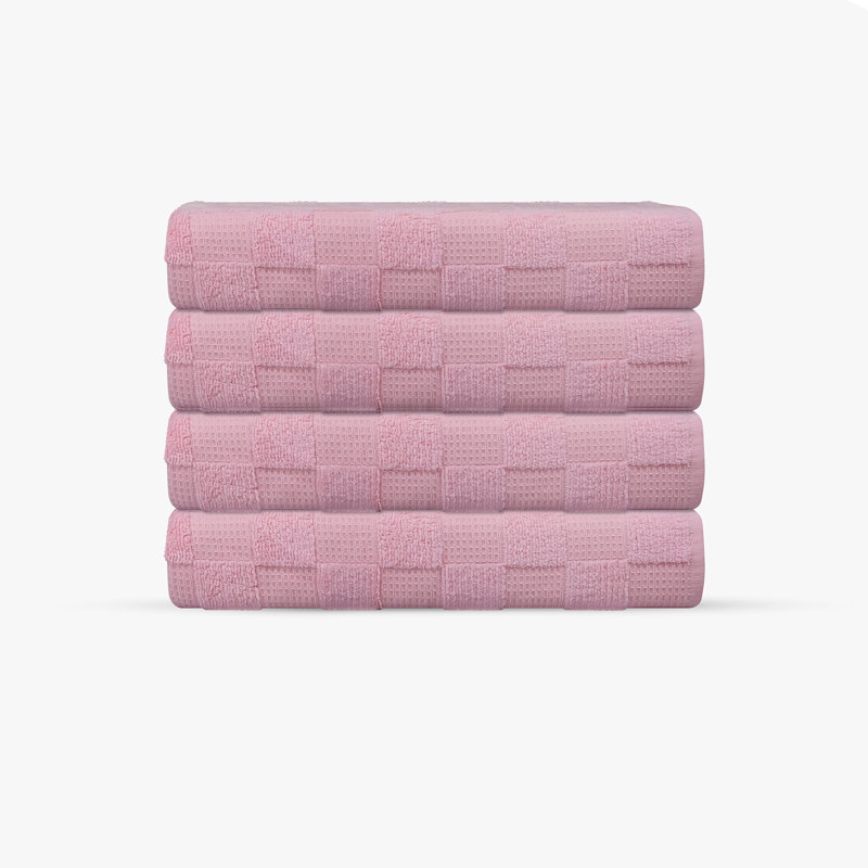 Taylorlynn 4 pcs Turkish Hand Towels Set, Blush