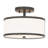 Enda Fabric Semi Flush Mount-78372172-78372173-78372176