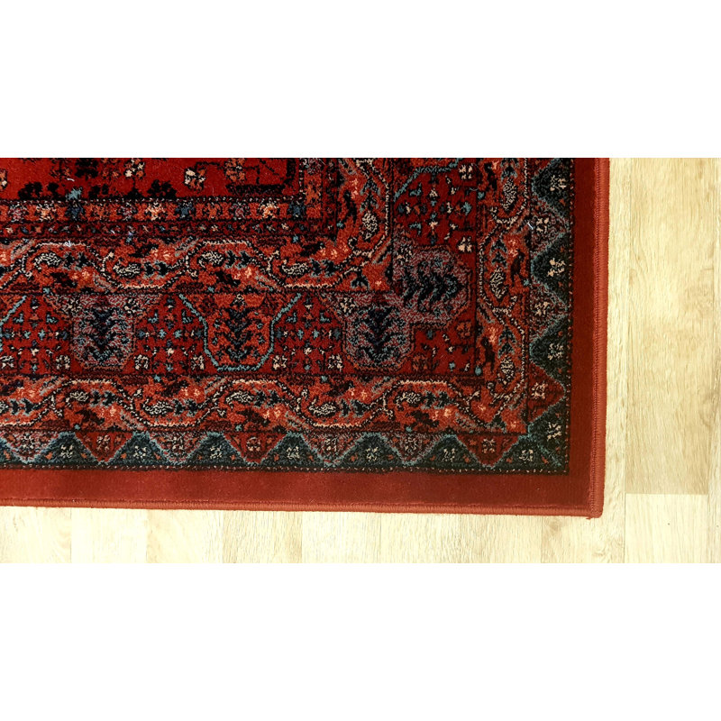 Abbeville Oriental Wool Area Rug, Runner 67 x 275cm