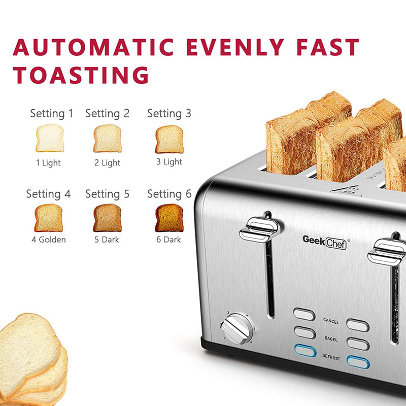 Geek Chef 4 Slice Toaster