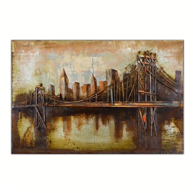 Traditional Buildings & Architecture Wall Decor on Metal