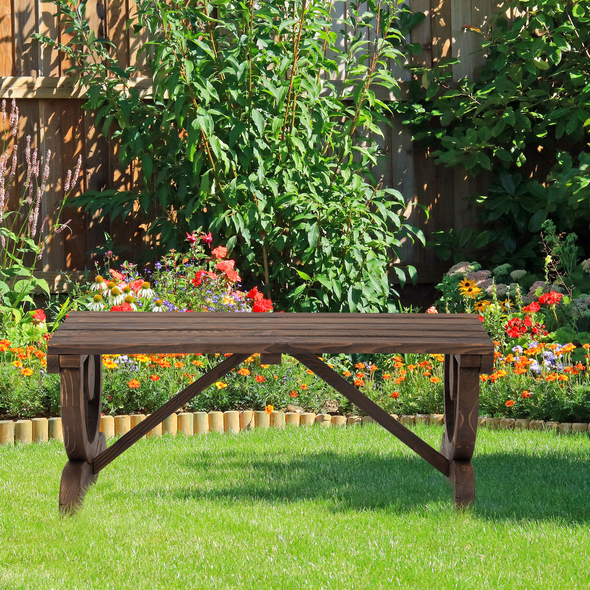 Millwood Pines Dejane Wood Outdoor Bench | Wayfair