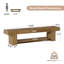 71" Extra Long Entryway Bench with Shoe Storage